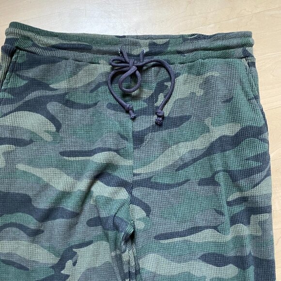 RDI Bnwot Waffle Joggers New Stretch Drawstring Green Camo Pant - Picture 4 of 10
